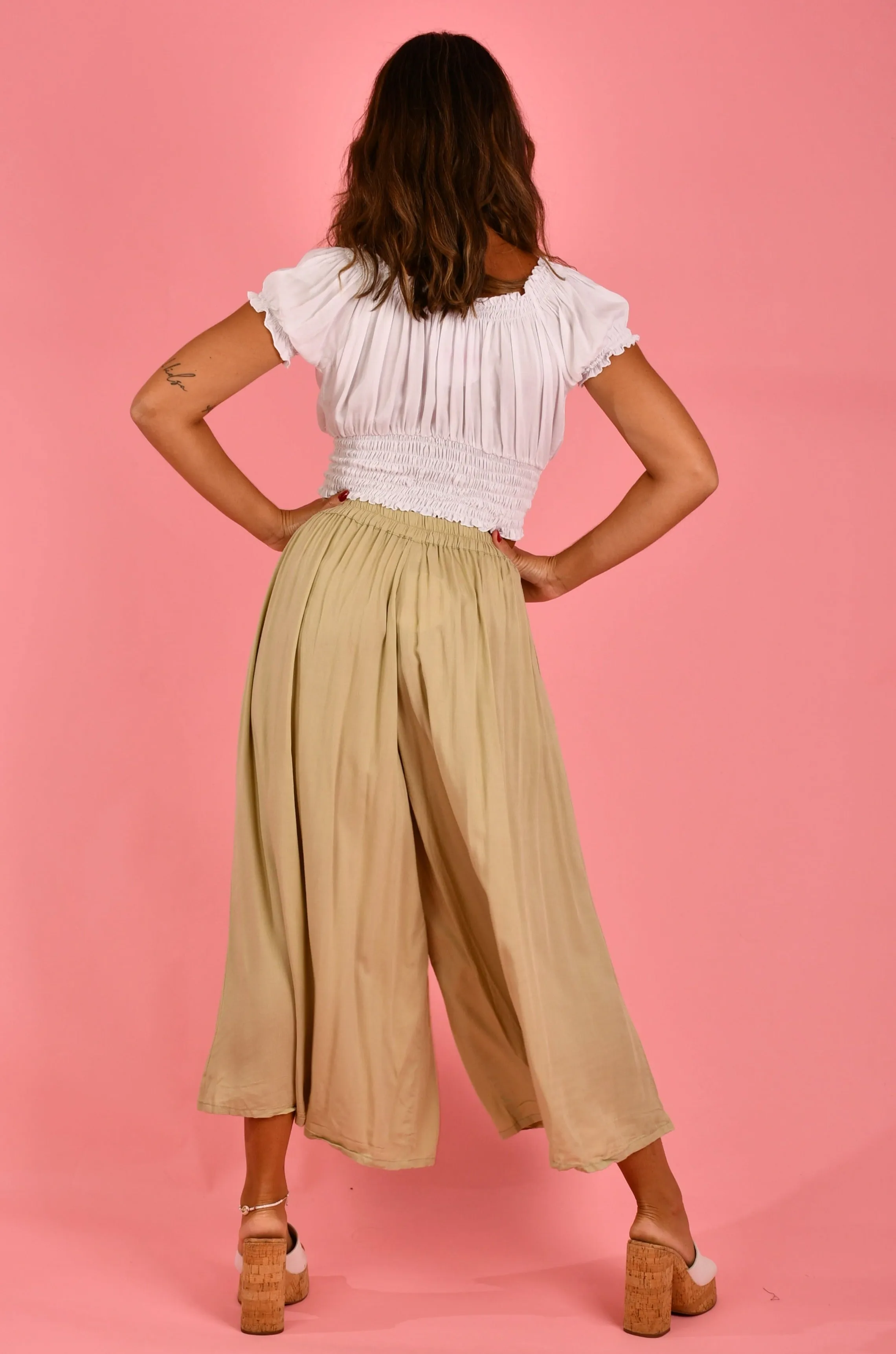 VGLP280 - CARMELLA PANT WITH POCKETS - NATURAL