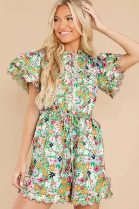 Viggo Green Multi Romper