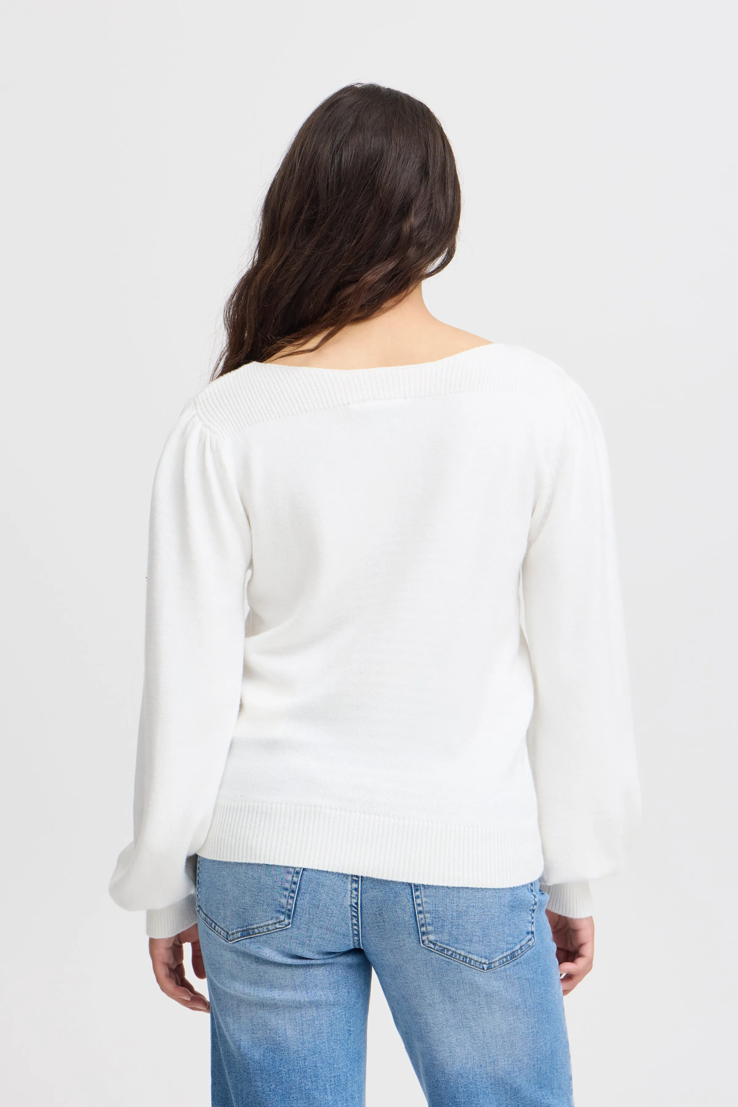 Virelle Boatneck Jumper (Cloud Dancer)