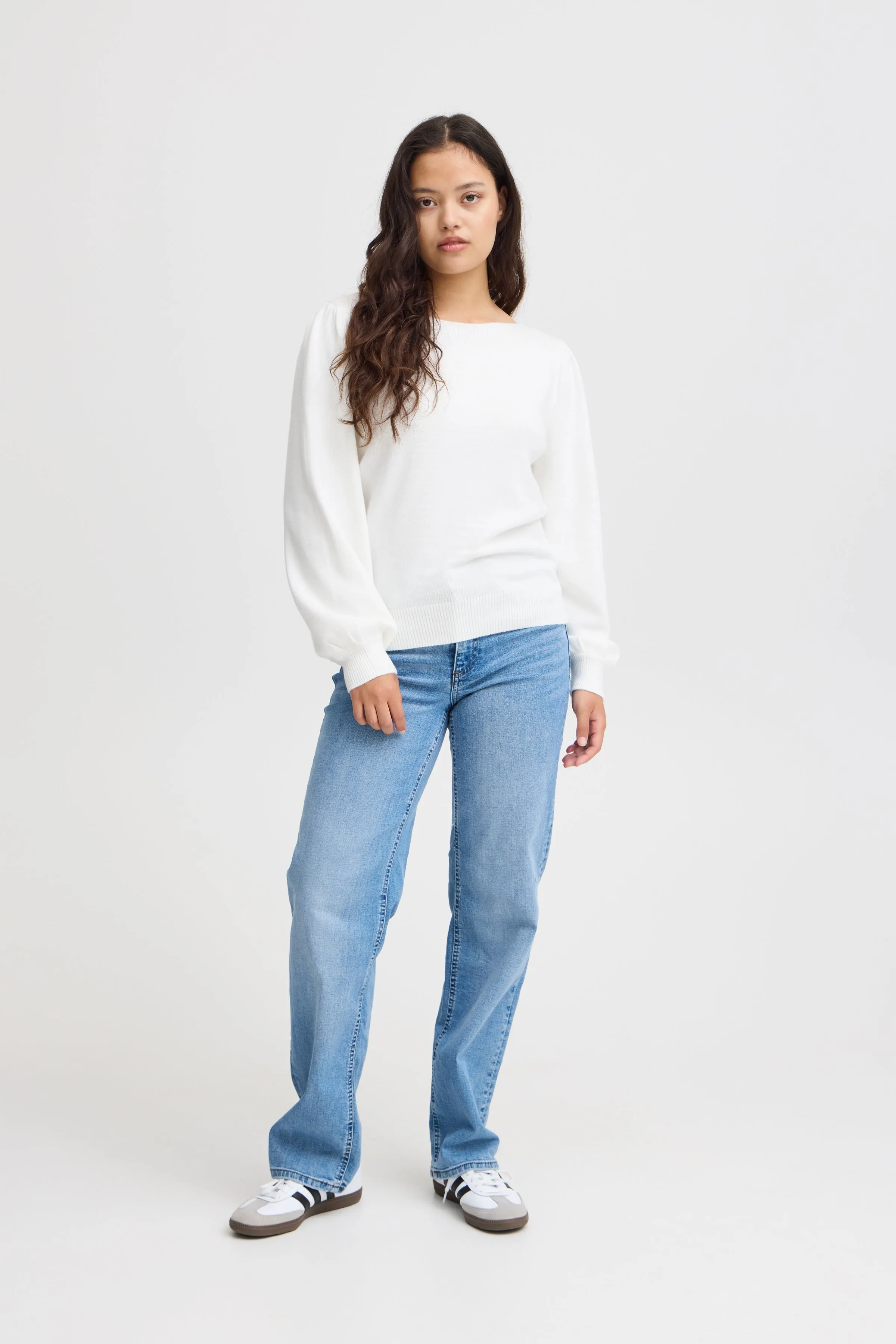 Virelle Boatneck Jumper (Cloud Dancer)