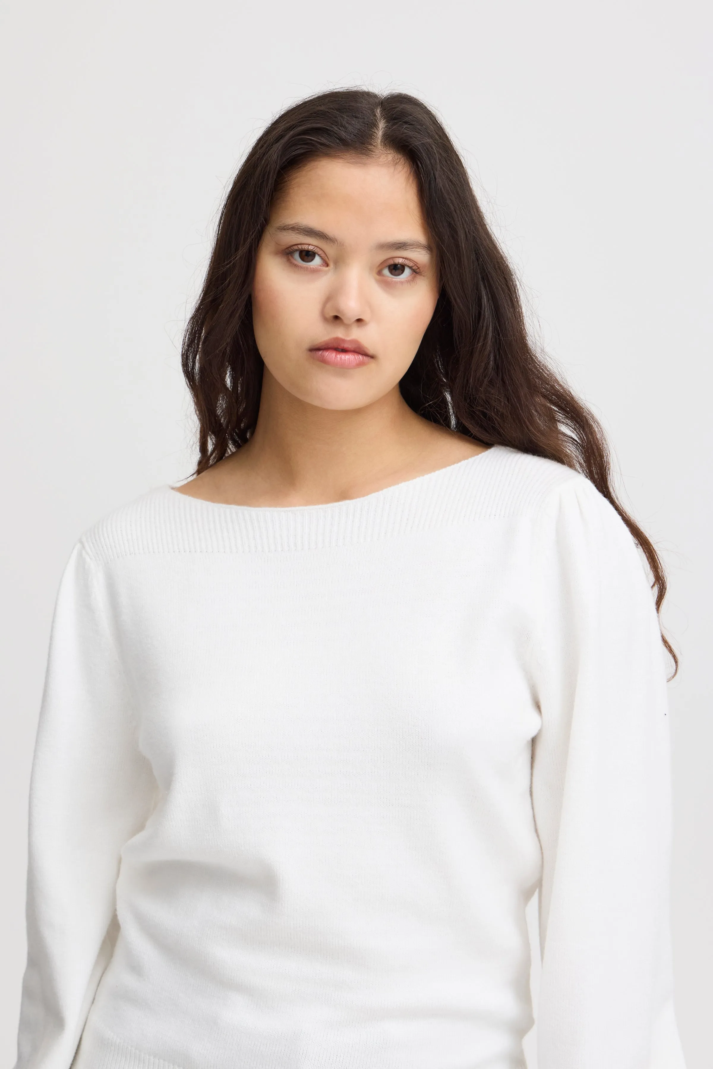 Virelle Boatneck Jumper (Cloud Dancer)