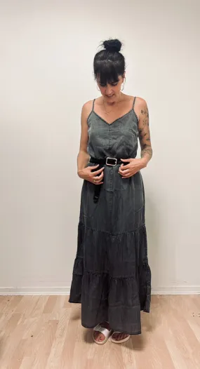 Wandering Dress - Washed Black