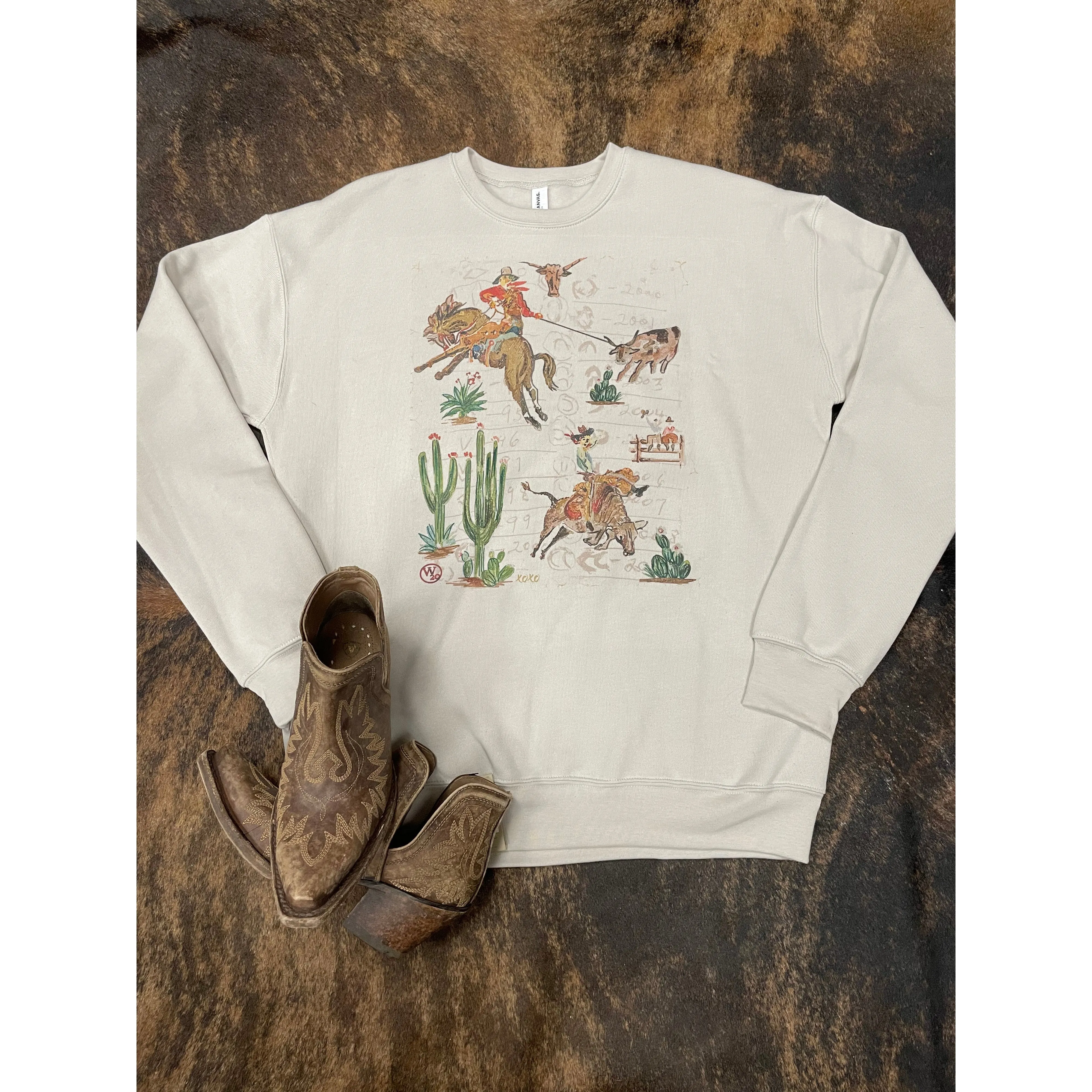 West 20 Custom Grandpa's Wallpaper Sweatshirt