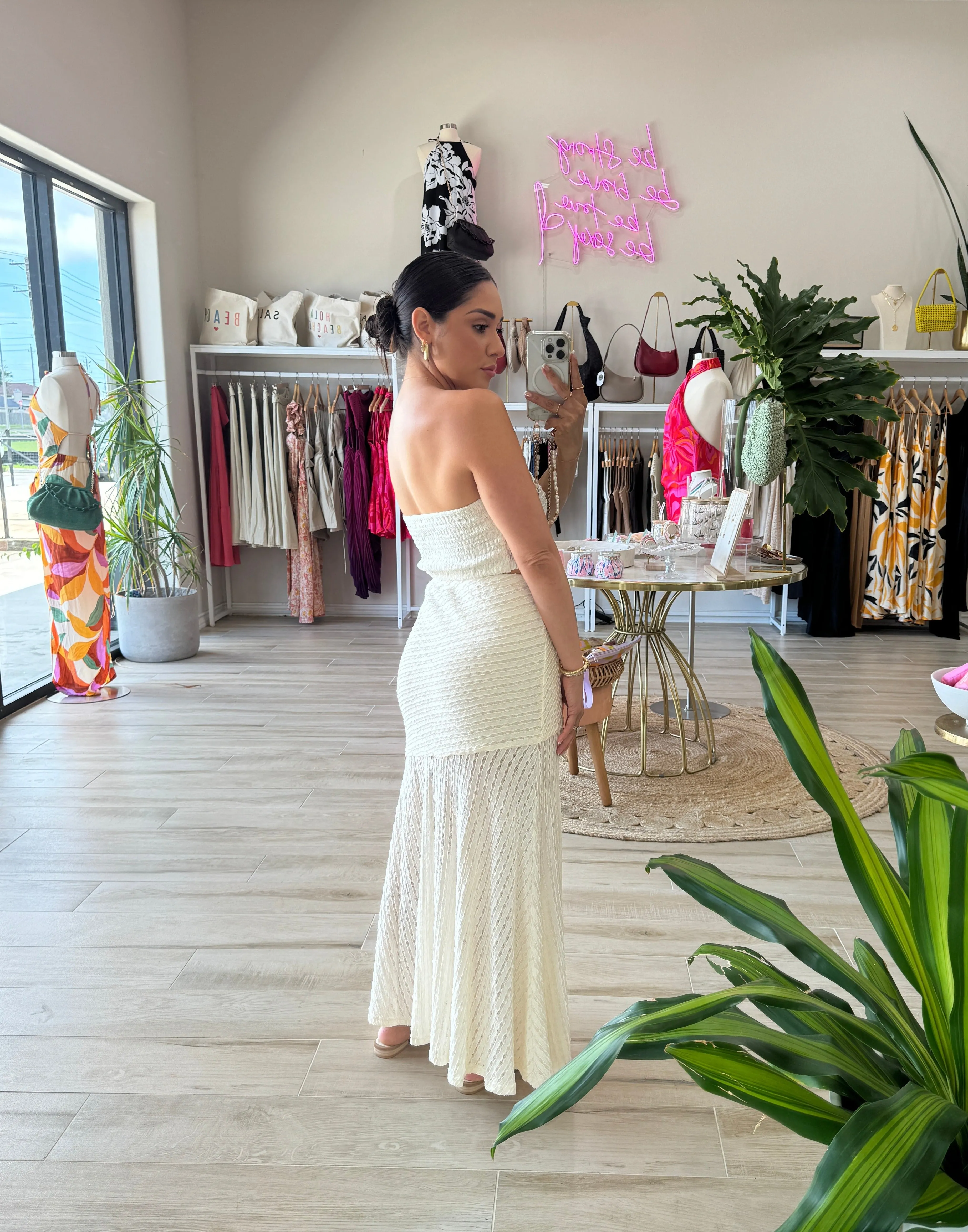 WHITE SAND BEACHES MAXI SKIRT SET | FINAL SALE