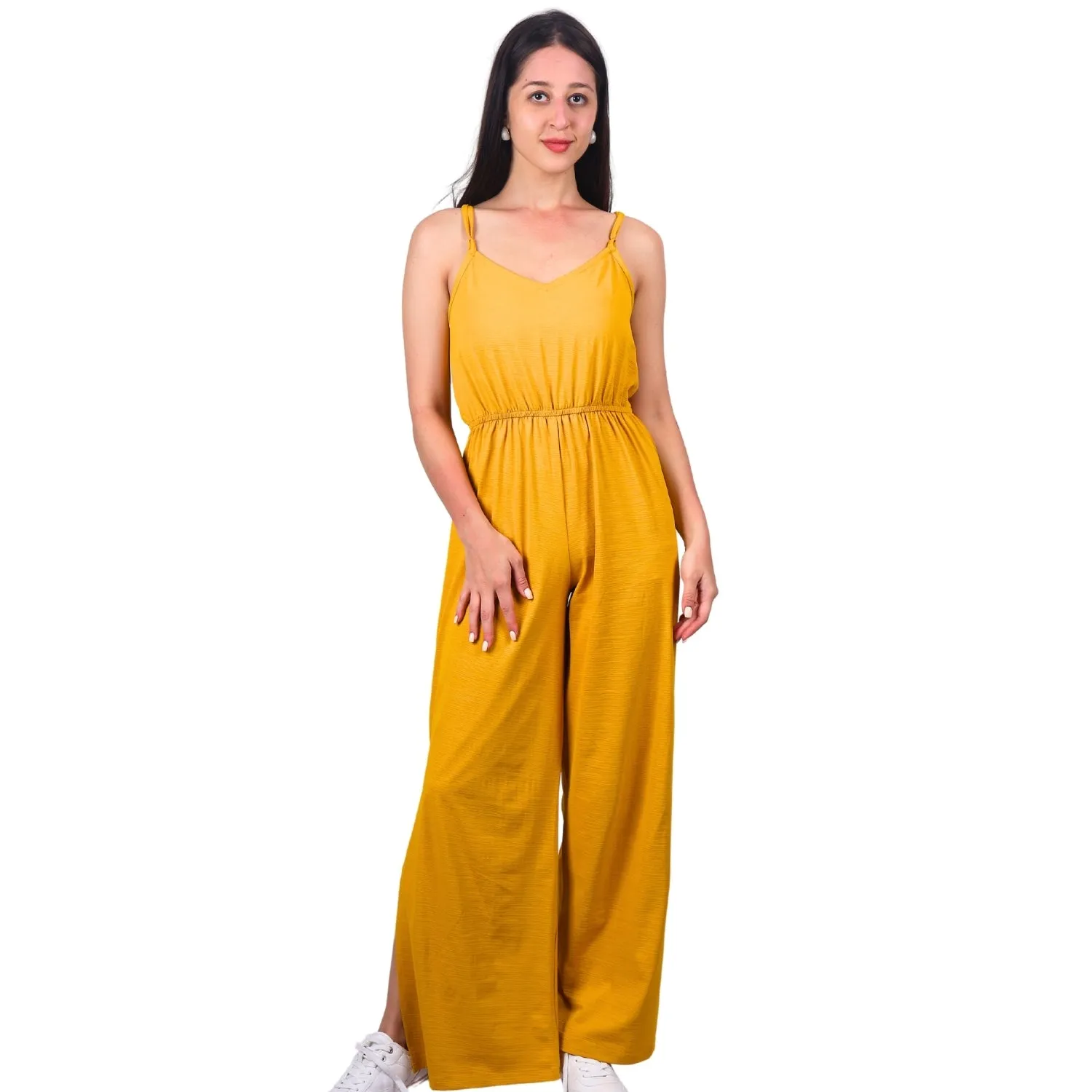 Wide-Leg Sleeveless Jumpsuit | GloFash