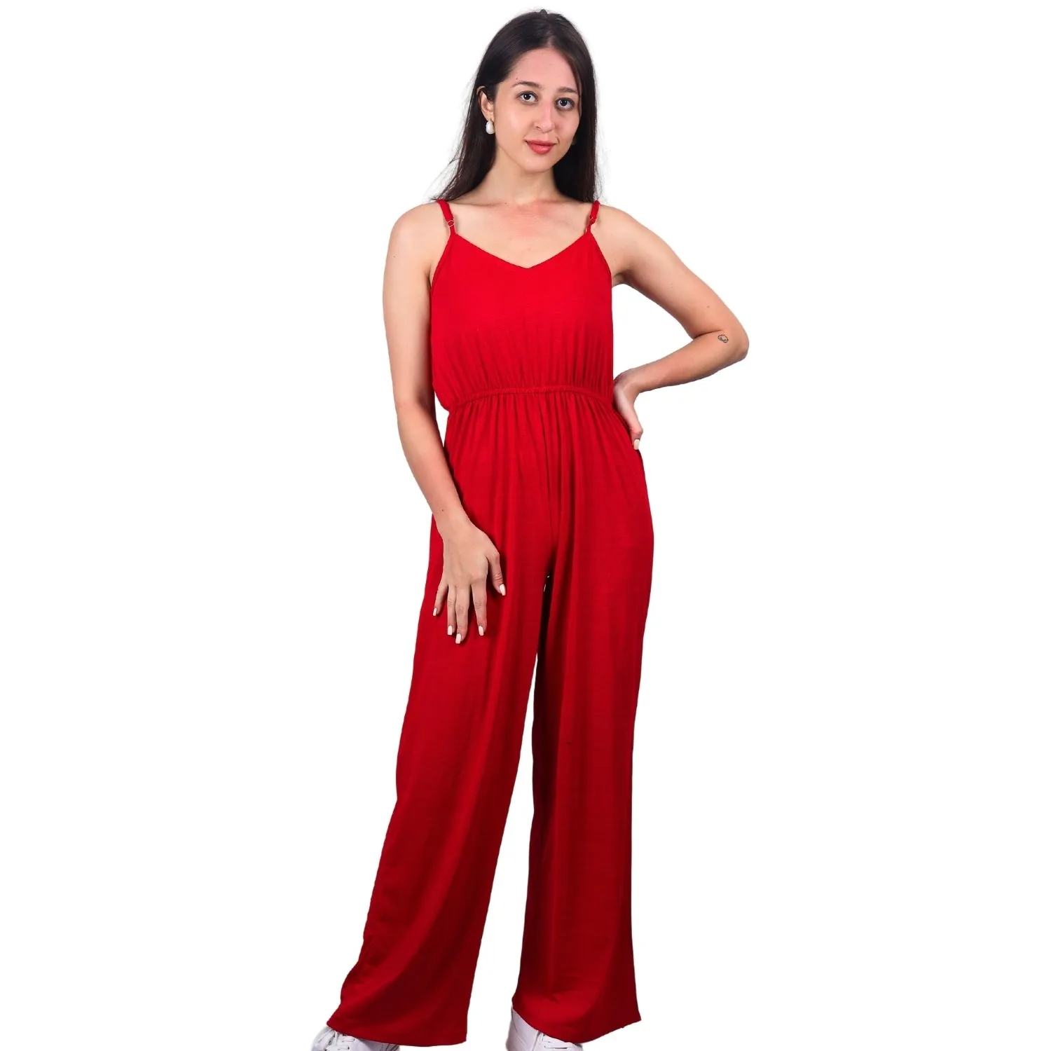 Wide-Leg Sleeveless Jumpsuit | GloFash