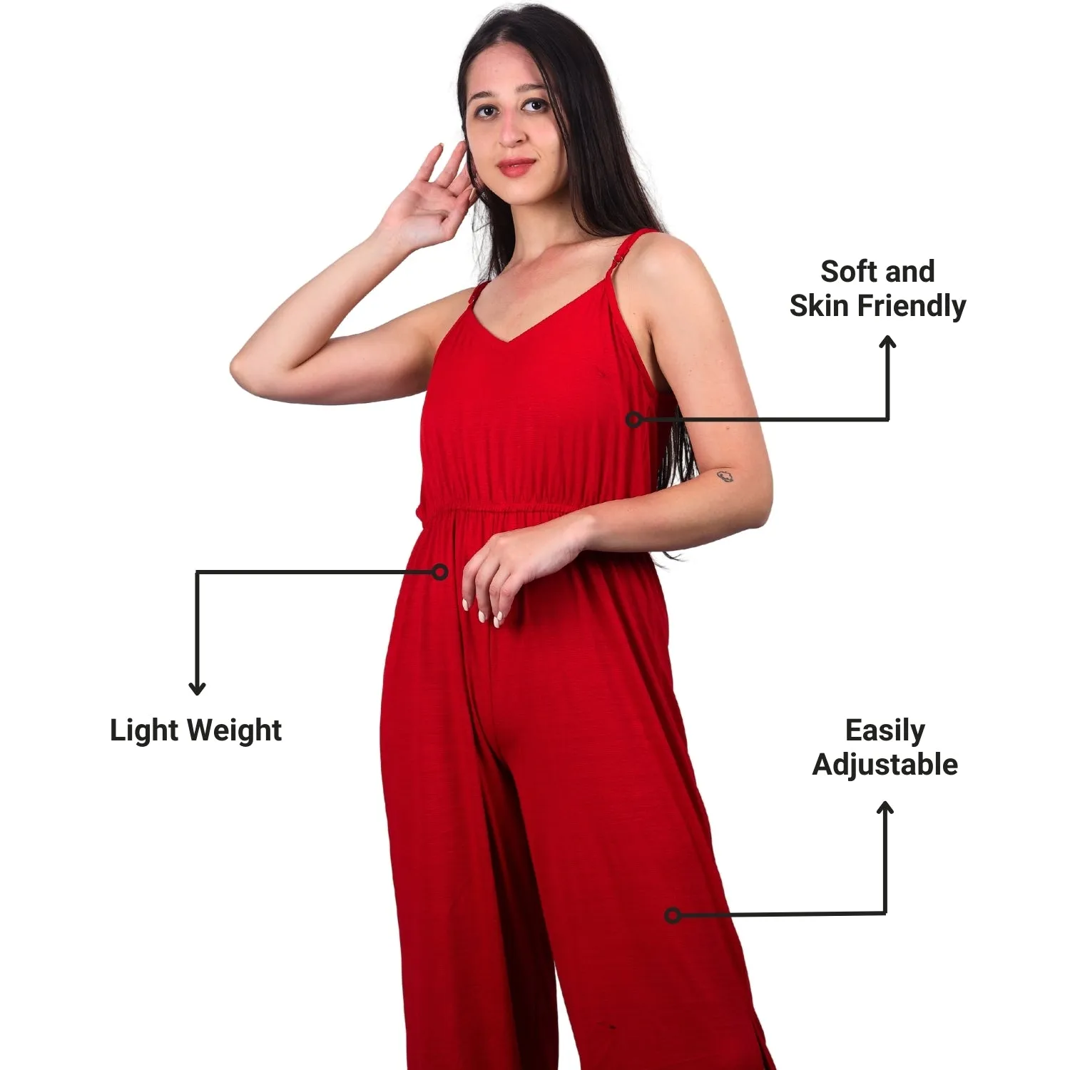 Wide-Leg Sleeveless Jumpsuit | GloFash