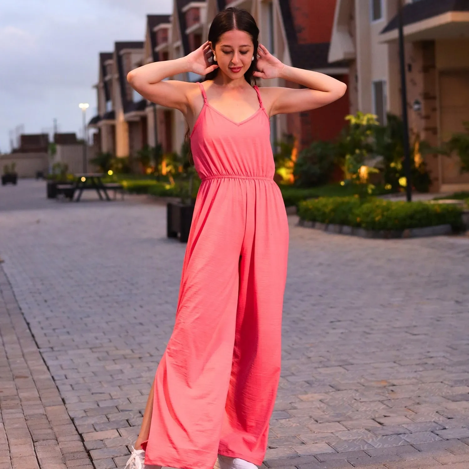 Wide-Leg Sleeveless Jumpsuit | GloFash