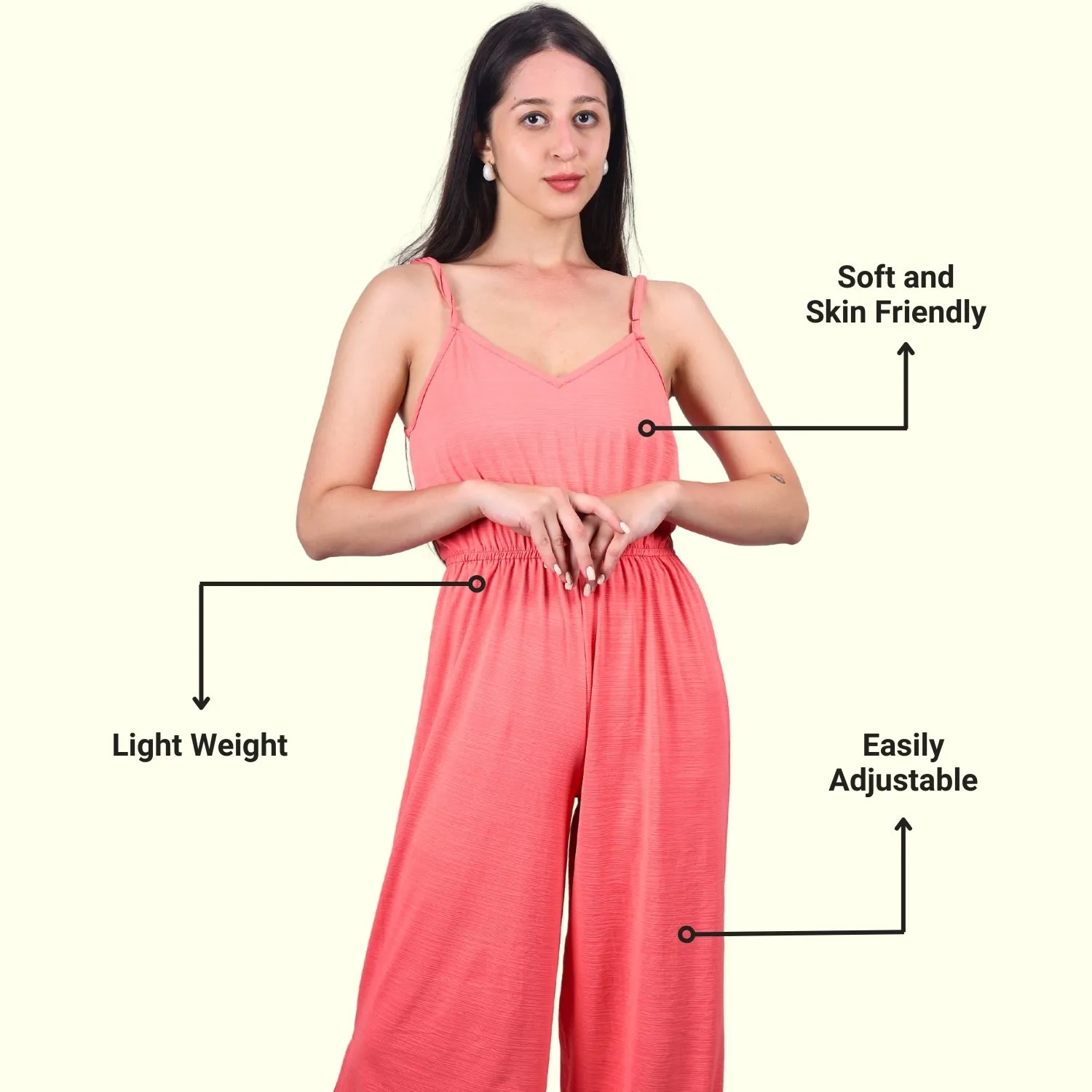 Wide-Leg Sleeveless Jumpsuit | GloFash