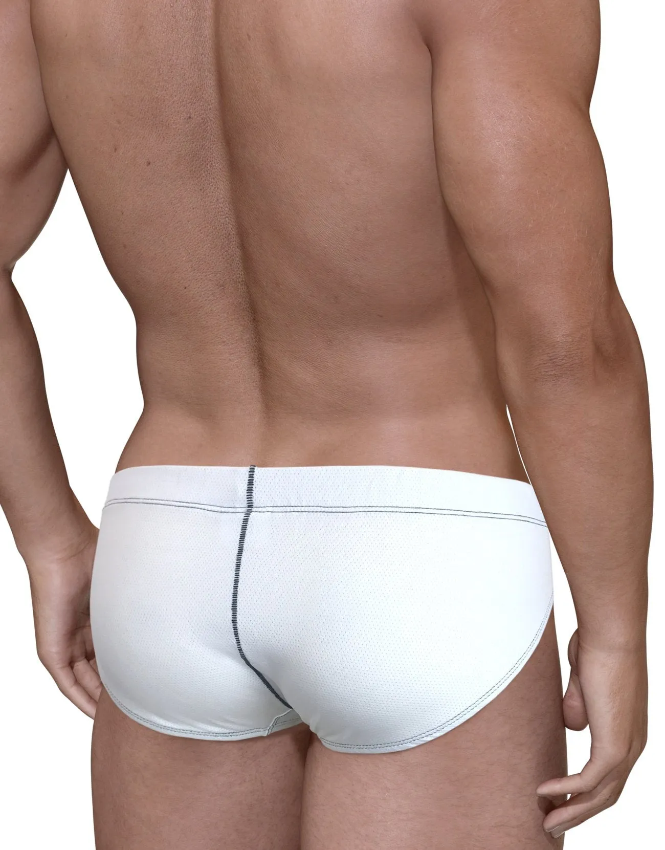 Wildmant Stitch Big Boy Pouch Brief - White