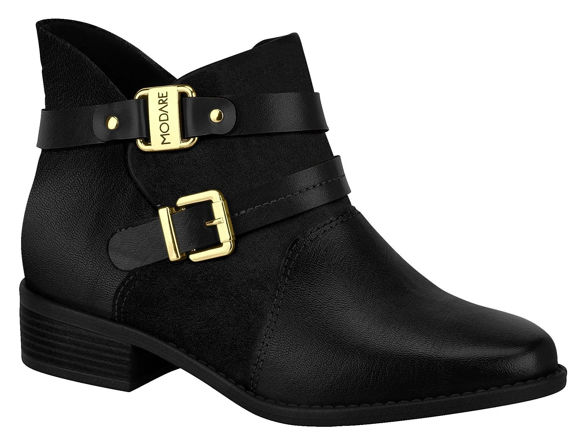 Women Low Heel Comfortable Ankle Boot Black Modare 7057.107