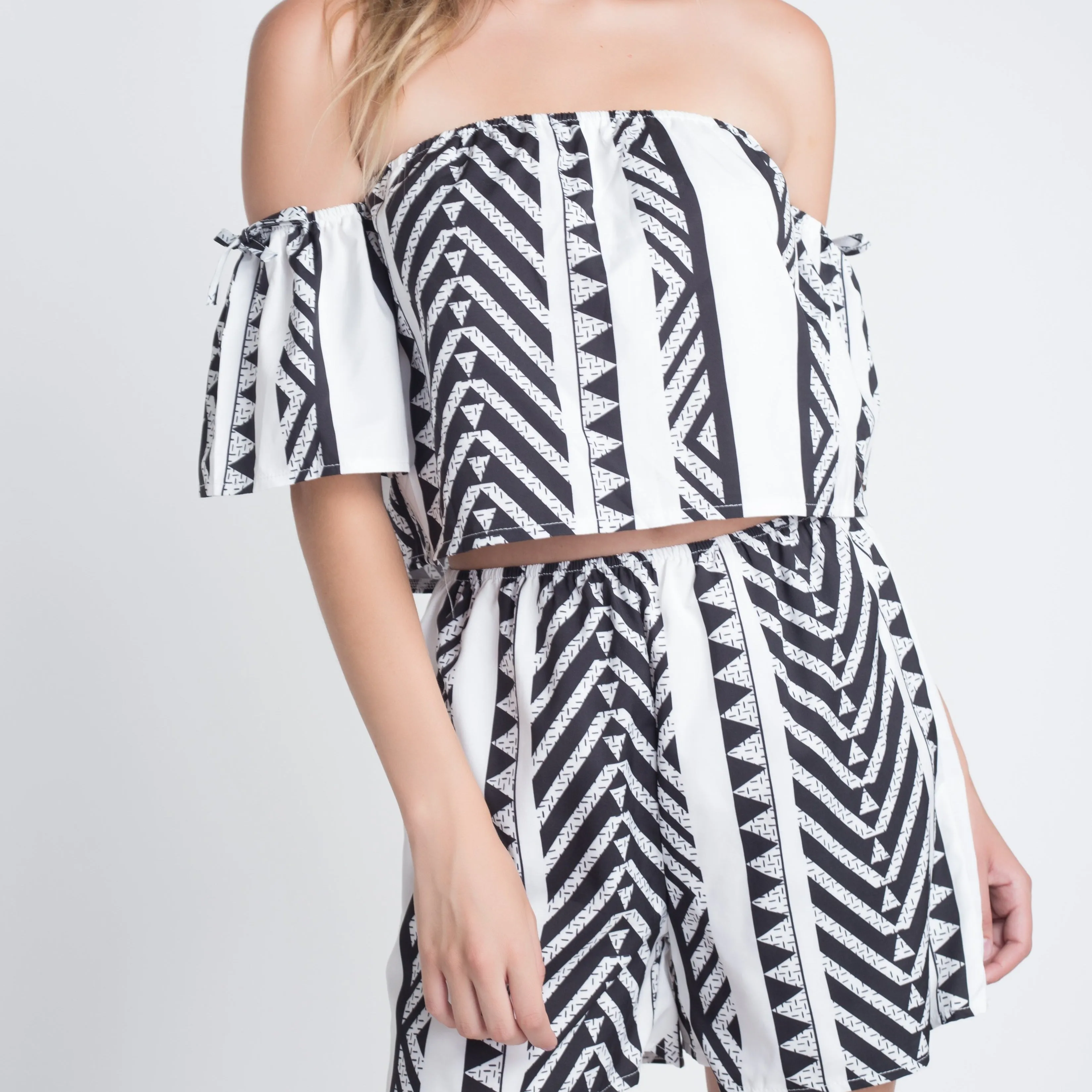 Women's Aztek Off Shoulder 2 Piece Set