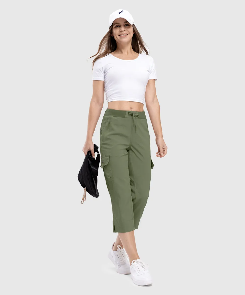 Women's Outdoor Athletic Travel Casual Cropped Pants