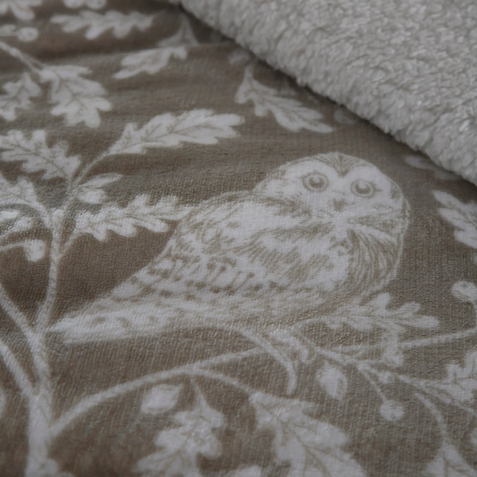 Woodland Owls Duvet Cover Set by Dreams & Drapes Lodge in Sage