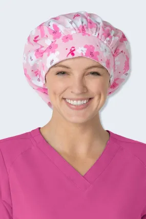 Z43213 Ribbon Bloom Women's Print Scrub Hat